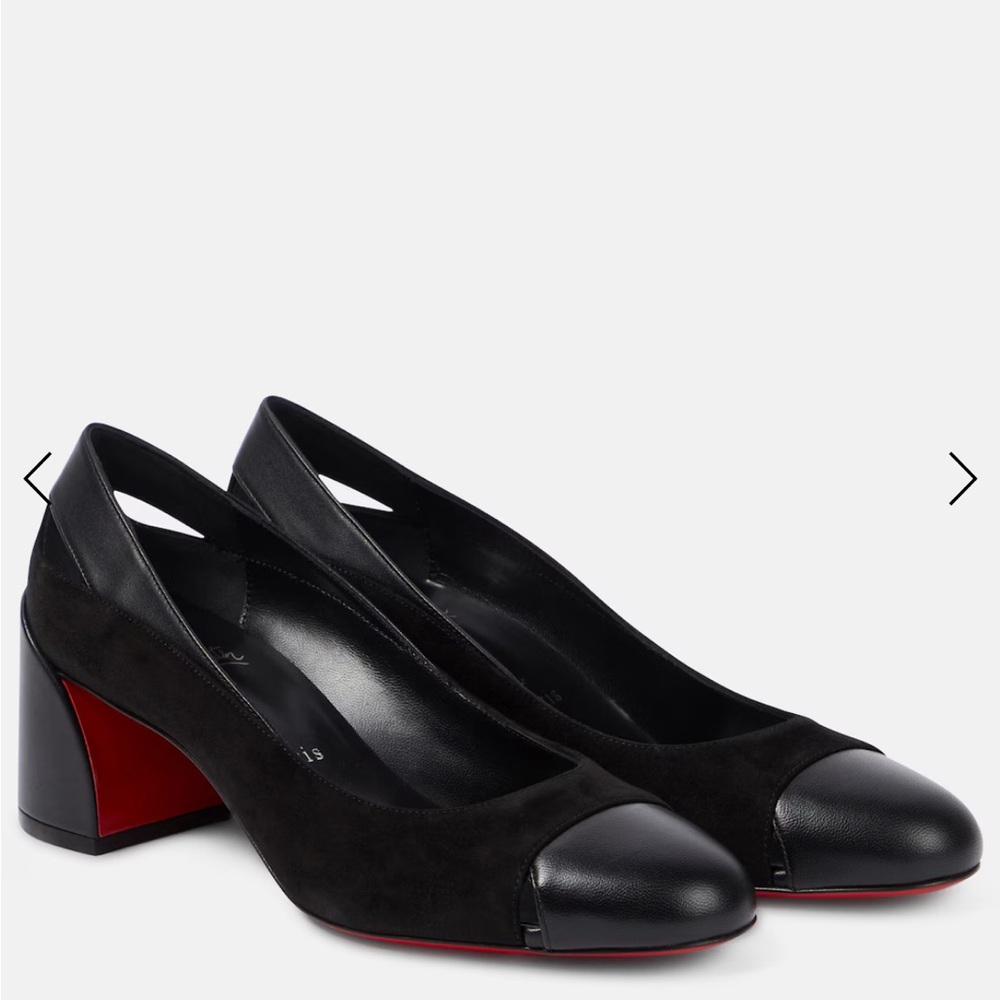 Louboutin Black Miss Duvette Pumps size 7 1/2
